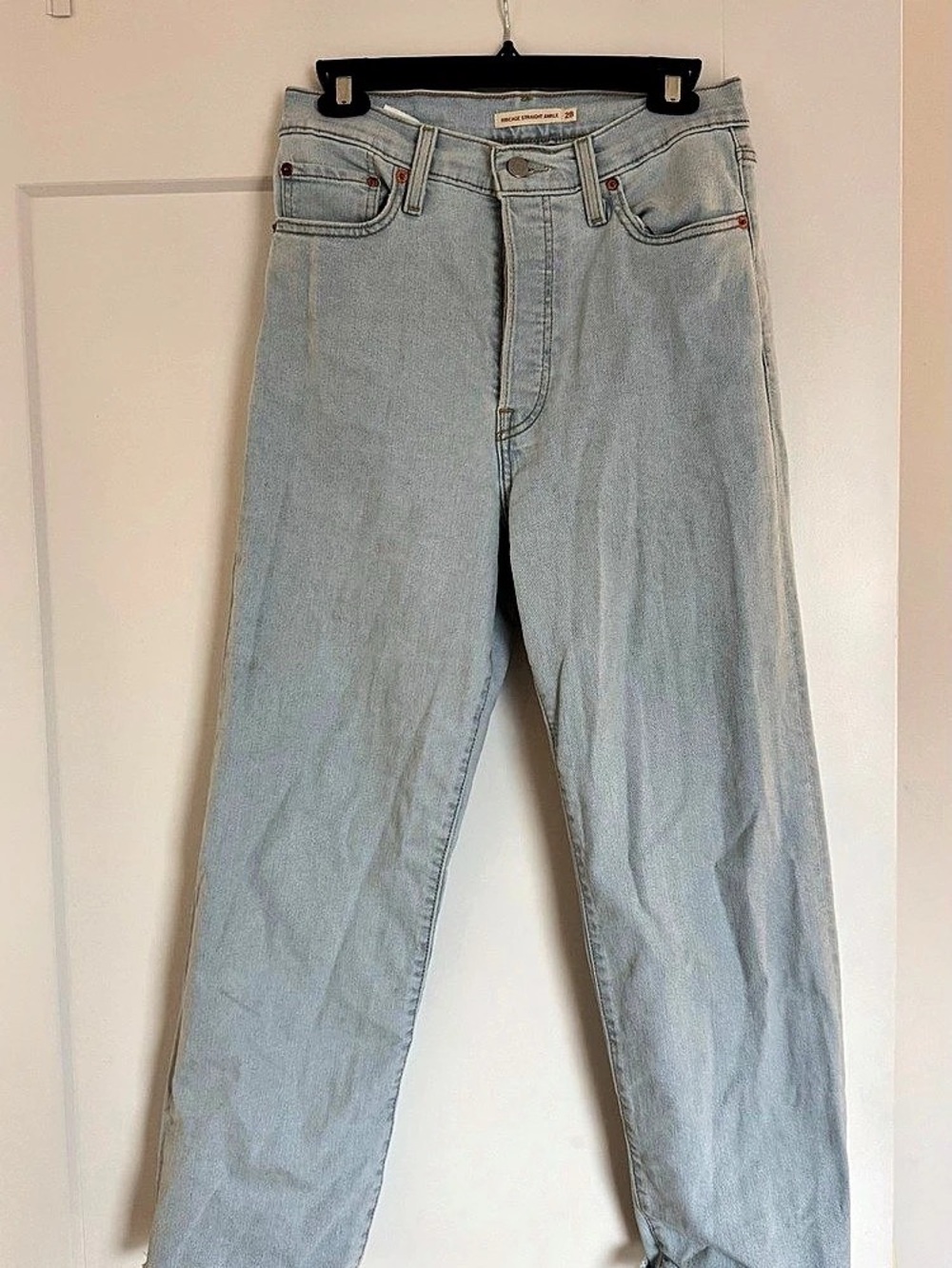 Levi's Ribcage Straight Ankle Blue Waist 28